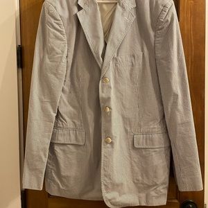 J Crew men’s seersucker blazer, 46L